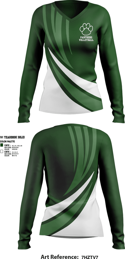 Womens Long Sleeve Vneck Shirt, Panthers Volleyball, Women's Volleyball, Teamtime, Team time, sublimation, custom sports apparel, team uniforms, spirit wear, spiritwear, sports uniforms, custom shirts, team store, custom team store, fundraiser sports, apparel fundraiser