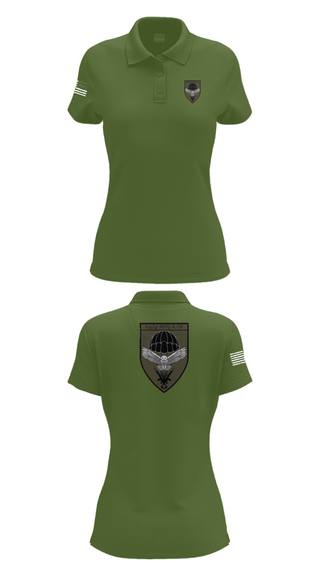 Womens Short Sleeve Performance Polo, 8.FschJgRgt 26, Army, Teamtime, Team time, sublimation, custom sports apparel, team uniforms, spirit wear, spiritwear, sports uniforms, custom shirts, team store, custom team store, fundraiser sports, apparel fundraiser