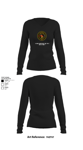 Womens Long Sleeve Vneck Shirt, Ravenswood Volunteer Fire Department, , Teamtime, Team time, sublimation, custom sports apparel, team uniforms, spirit wear, spiritwear, sports uniforms, custom shirts, team store, custom team store, fundraiser sports, apparel fundraiser