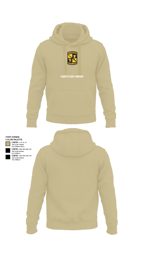 Hoodie, Chanticleer company, Army, Teamtime, Team time, sublimation, custom sports apparel, team uniforms, spirit wear, spiritwear, sports uniforms, custom shirts, team store, custom team store, fundraiser sports, apparel fundraiser