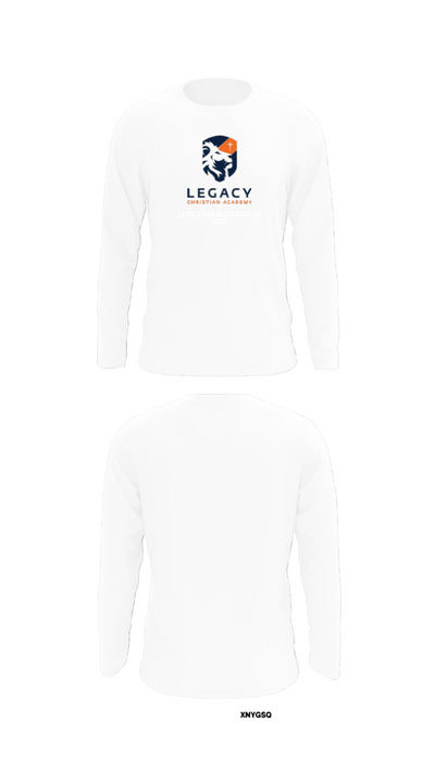 Legacy Christian Academy Golf 64951983 Long Sleeve Performance Shirt - 8