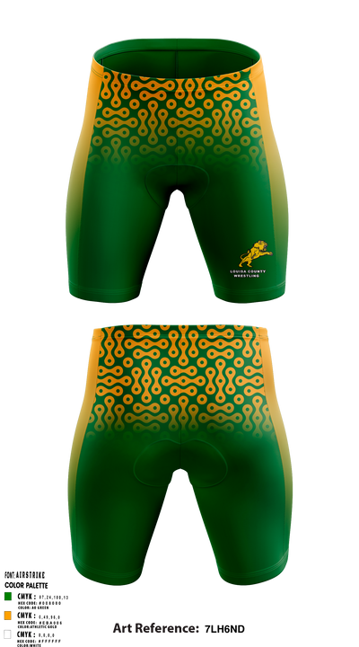 Louisa County High School Wrestling 22462068 Men's Compression Shorts - 30