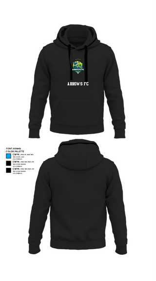 Hoodie, ARROWS FC, Men's Soccer, Teamtime, Team time, sublimation, custom sports apparel, team uniforms, spirit wear, spiritwear, sports uniforms, custom shirts, team store, custom team store, fundraiser sports, apparel fundraiser