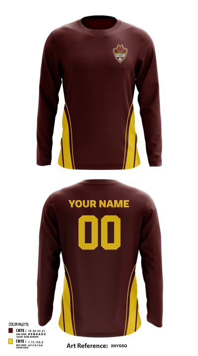 Marion High School Soccer 2860399 Long Sleeve Performance Shirt 146