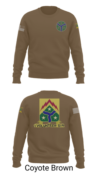 Crew Neck Sweatshirt, 278th Armored Cavalry, Army, Teamtime, Team time, sublimation, custom sports apparel, team uniforms, spirit wear, spiritwear, sports uniforms, custom shirts, team store, custom team store, fundraiser sports, apparel fundraiser