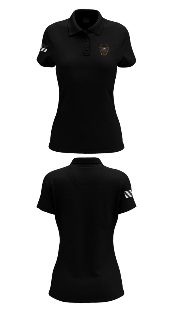 Women's Short Sleeve Performance Polo, Pivot Elite Hoops, Women's Basketball, Teamtime, Team time, sublimation, custom sports apparel, team uniforms, spirit wear, spiritwear, sports uniforms, custom shirts, team store, custom team store, fundraiser sports, apparel fundraiser