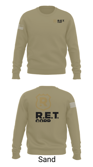 Crew Neck Sweatshirt, RET CORP, Police, Teamtime, Team time, sublimation, custom sports apparel, team uniforms, spirit wear, spiritwear, sports uniforms, custom shirts, team store, custom team store, fundraiser sports, apparel fundraiser