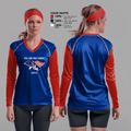 Red Land High School Cheer 22621140 Women's Long Sleeve V-neck Shirt - 2