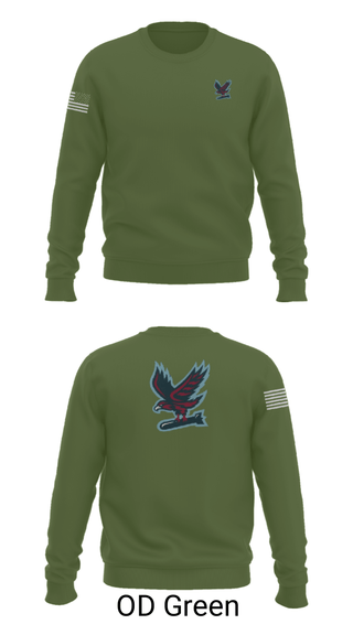 Crew Neck Sweatshirt, Hawksquad, Air Force, Teamtime, Team time, sublimation, custom sports apparel, team uniforms, spirit wear, spiritwear, sports uniforms, custom shirts, team store, custom team store, fundraiser sports, apparel fundraiser