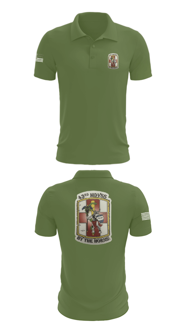 Short Sleeve Performance Polo, 43rd Medical Detachment, , Teamtime, Team time, sublimation, custom sports apparel, team uniforms, spirit wear, spiritwear, sports uniforms, custom shirts, team store, custom team store, fundraiser sports, apparel fundraiser