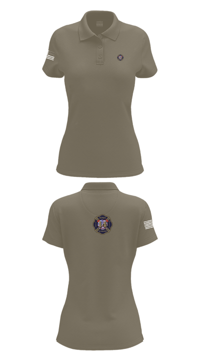 Tony Volunteer Fire Department 50569344 Women's Short Sleeve Performance Polo  - 75