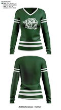 Wayland Union High School Cheer 31042375 Women's Long Sleeve V-neck Shirt - 41
