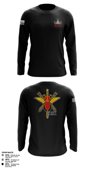 Long Sleeve Performance Shirt, 19th EOD, Air Force, Teamtime, Team time, sublimation, custom sports apparel, team uniforms, spirit wear, spiritwear, sports uniforms, custom shirts, team store, custom team store, fundraiser sports, apparel fundraiser