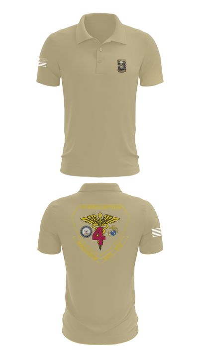 4th Med Battalion 81744782 Short Sleeve Performance Polo - 87