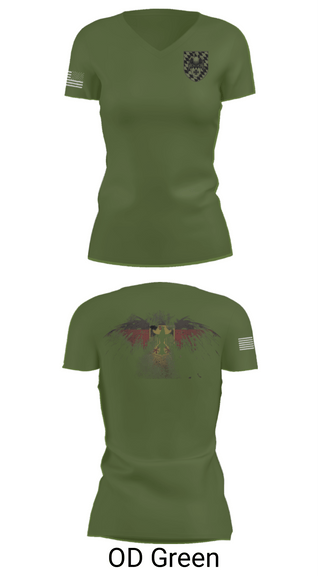 Women's Short Sleeve Vneck Shirt, 3./HSchRgt1, Army, Teamtime, Team time, sublimation, custom sports apparel, team uniforms, spirit wear, spiritwear, sports uniforms, custom shirts, team store, custom team store, fundraiser sports, apparel fundraiser