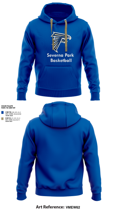 Severna Park High School Basketball 70217438 Hoodie - 1