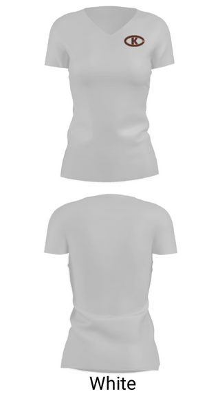 Womens Short Sleeve Vneck Shirt, Christ the King High School Cheer, Cheer, Teamtime, Team time, sublimation, custom sports apparel, team uniforms, spirit wear, spiritwear, sports uniforms, custom shirts, team store, custom team store, fundraiser sports, apparel fundraiser