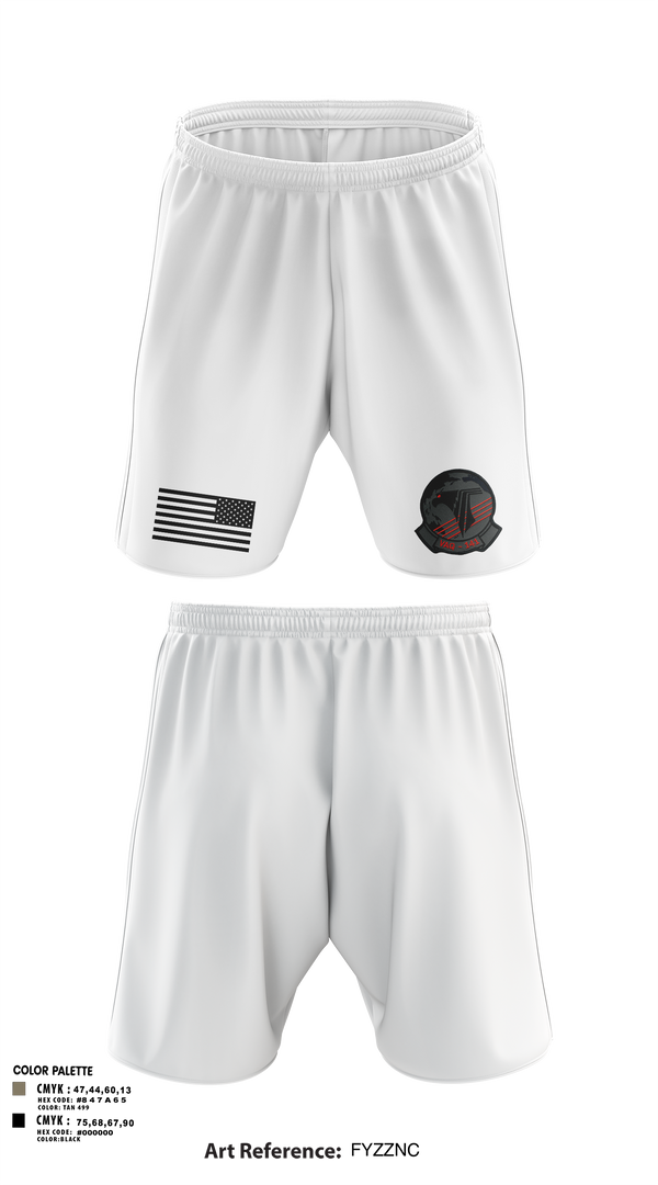 Athletic Shorts With Pockets, VAQ-141, Navy, Teamtime, Team time, sublimation, custom sports apparel, team uniforms, spirit wear, spiritwear, sports uniforms, custom shirts, team store, custom team store, fundraiser sports, apparel fundraiser