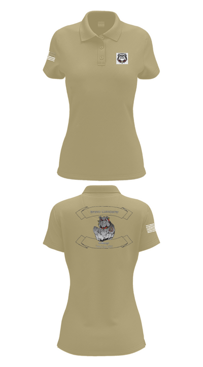 16TH ordnance Bravo Company 57552298 Women's Short Sleeve Performance Polo  - 95