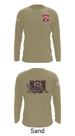 Long Sleeve Performance Shirt, 937th CEC-A, 40th BEB, Army, Teamtime, Team time, sublimation, custom sports apparel, team uniforms, spirit wear, spiritwear, sports uniforms, custom shirts, team store, custom team store, fundraiser sports, apparel fundraiser