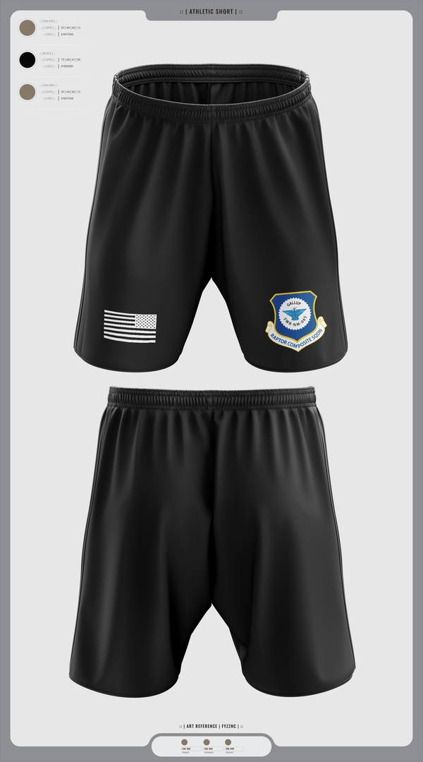 Athletic Shorts With Pockets, Gallup Raptor Composite Squadron, Air Force, Teamtime, Team time, sublimation, custom sports apparel, team uniforms, spirit wear, spiritwear, sports uniforms, custom shirts, team store, custom team store, fundraiser sports, apparel fundraiser