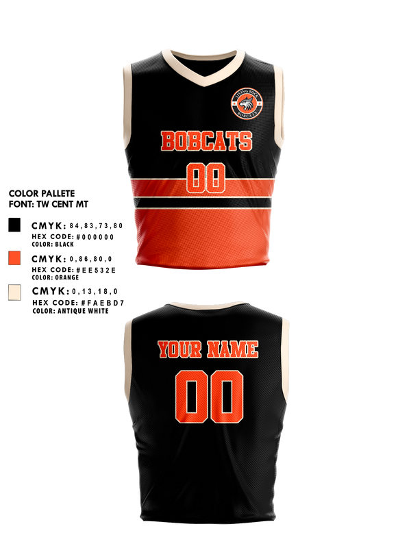 Mens Basketball Jersey, Bobcats, Men's Basketball, Teamtime, Team time, sublimation, custom sports apparel, team uniforms, spirit wear, spiritwear, sports uniforms, custom shirts, team store, custom team store, fundraiser sports, apparel fundraiser