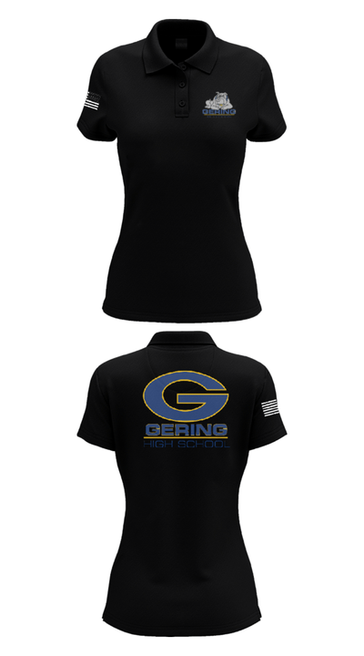 Gering High School Golf 72370370 Women's Short Sleeve Performance Polo  - 36