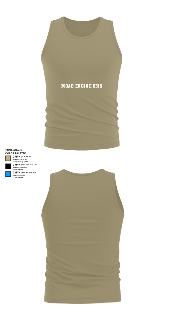 Tank Top, Moab Engine 6316, Fire Department, Teamtime, Team time, sublimation, custom sports apparel, team uniforms, spirit wear, spiritwear, sports uniforms, custom shirts, team store, custom team store, fundraiser sports, apparel fundraiser
