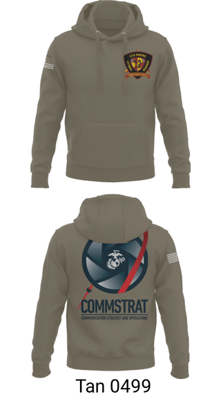 Hoodie, 12th MLR COMMSTRAT, Marines, Teamtime, Team time, sublimation, custom sports apparel, team uniforms, spirit wear, spiritwear, sports uniforms, custom shirts, team store, custom team store, fundraiser sports, apparel fundraiser
