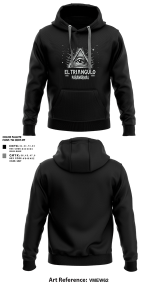 Hoodie, El Trío Paranormal, , Teamtime, Team time, sublimation, custom sports apparel, team uniforms, spirit wear, spiritwear, sports uniforms, custom shirts, team store, custom team store, fundraiser sports, apparel fundraiser