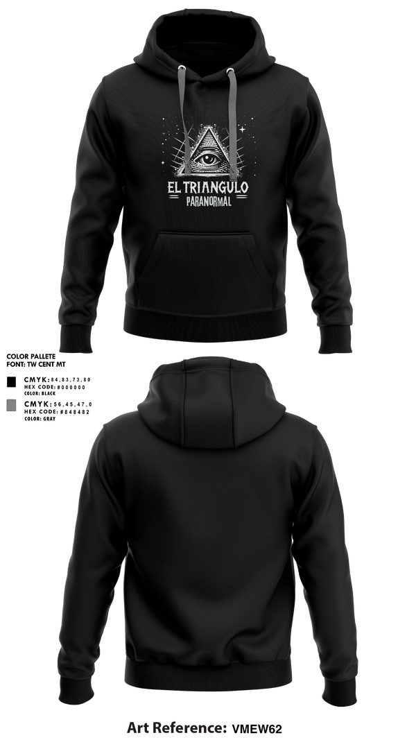 Hoodie, El Trío Paranormal, , Teamtime, Team time, sublimation, custom sports apparel, team uniforms, spirit wear, spiritwear, sports uniforms, custom shirts, team store, custom team store, fundraiser sports, apparel fundraiser