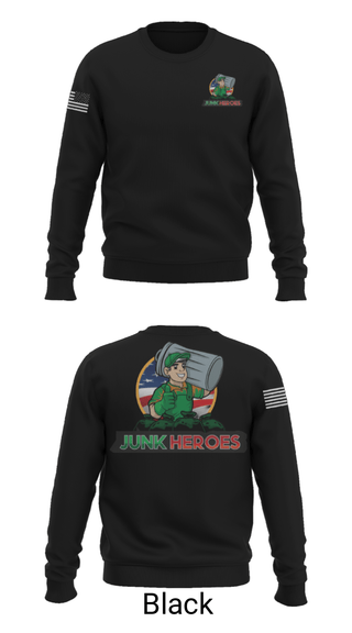 Crew Neck Sweatshirt, Junk Heroes, , Teamtime, Team time, sublimation, custom sports apparel, team uniforms, spirit wear, spiritwear, sports uniforms, custom shirts, team store, custom team store, fundraiser sports, apparel fundraiser