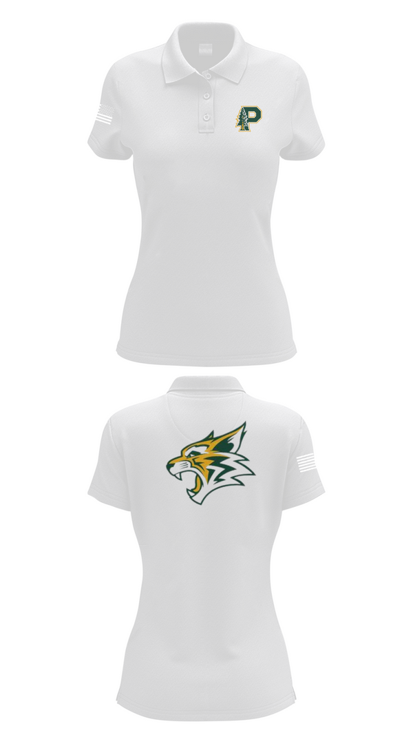 Womens Short Sleeve Performance Polo, Paradise High School Bobcats, Swimming, Teamtime, Team time, sublimation, custom sports apparel, team uniforms, spirit wear, spiritwear, sports uniforms, custom shirts, team store, custom team store, fundraiser sports, apparel fundraiser