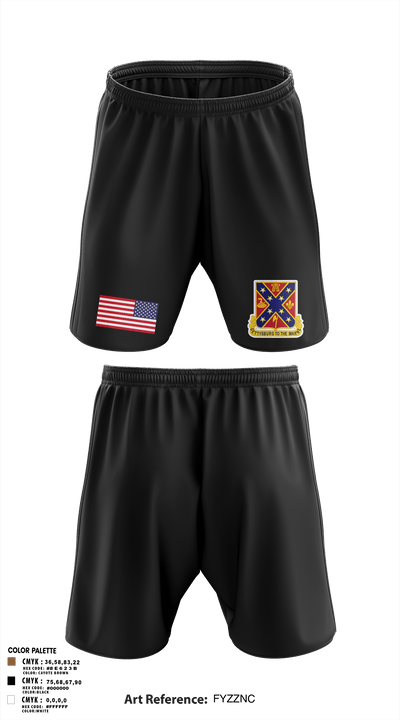 C BTRY 1/107 FA 56836205 Athletic Shorts With Pockets - 3