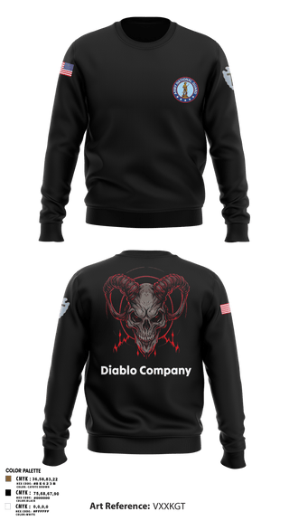 Crew Neck Sweatshirt, Delta Company 3-144th Infantry, National Guard, Teamtime, Team time, sublimation, custom sports apparel, team uniforms, spirit wear, spiritwear, sports uniforms, custom shirts, team store, custom team store, fundraiser sports, apparel fundraiser
