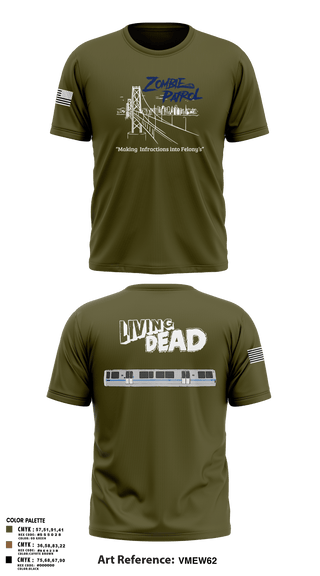 Short Sleeve Performance Shirt, Inversed CrewBART PD Fugitive Task Force, Police, Teamtime, Team time, sublimation, custom sports apparel, team uniforms, spirit wear, spiritwear, sports uniforms, custom shirts, team store, custom team store, fundraiser sports, apparel fundraiser