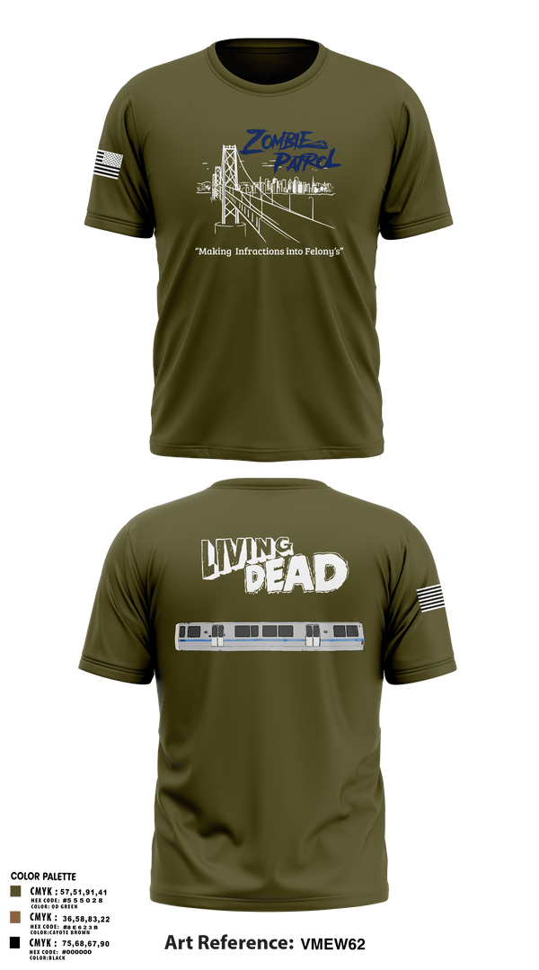 Short Sleeve Performance Shirt, Inversed CrewBART PD Fugitive Task Force, Police, Teamtime, Team time, sublimation, custom sports apparel, team uniforms, spirit wear, spiritwear, sports uniforms, custom shirts, team store, custom team store, fundraiser sports, apparel fundraiser