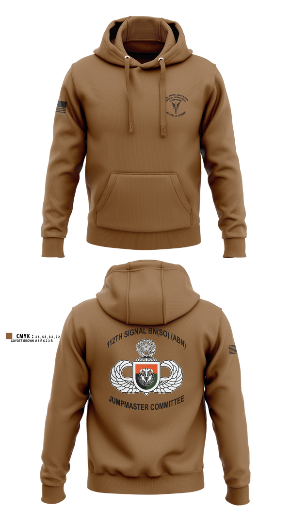 Hoodie, MCPOD-XVIII Airborne Corps2d Battalion, 3d Special Forces Group112th Signal Jumpmaster, Army, Teamtime, Team time, sublimation, custom sports apparel, team uniforms, spirit wear, spiritwear, sports uniforms, custom shirts, team store, custom team store, fundraiser sports, apparel fundraiser