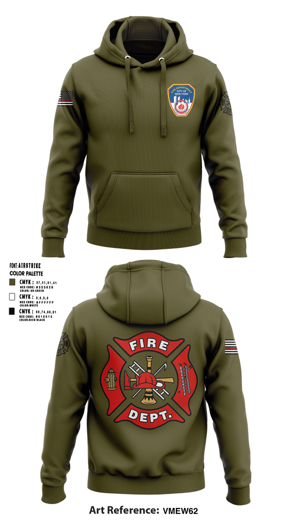 Hoodie, Fire Department Of New York, Fire Department, Teamtime, Team time, sublimation, custom sports apparel, team uniforms, spirit wear, spiritwear, sports uniforms, custom shirts, team store, custom team store, fundraiser sports, apparel fundraiser