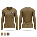 B co 6344973 Women's Long Sleeve V-neck Shirt - 1