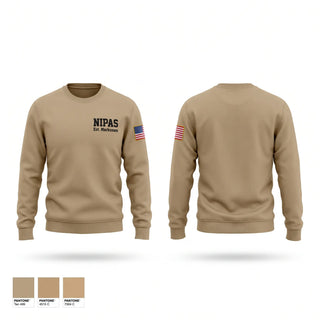 Crew Neck Sweatshirt, NIPAS Est Marksmen, Police, Teamtime, Team time, sublimation, custom sports apparel, team uniforms, spirit wear, spiritwear, sports uniforms, custom shirts, team store, custom team store, fundraiser sports, apparel fundraiser