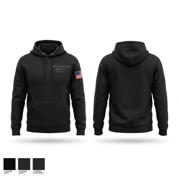 Hoodie, 3rd Reconnaissance Battalion, Force Co, Marines, Teamtime, Team time, sublimation, custom sports apparel, team uniforms, spirit wear, spiritwear, sports uniforms, custom shirts, team store, custom team store, fundraiser sports, apparel fundraiser
