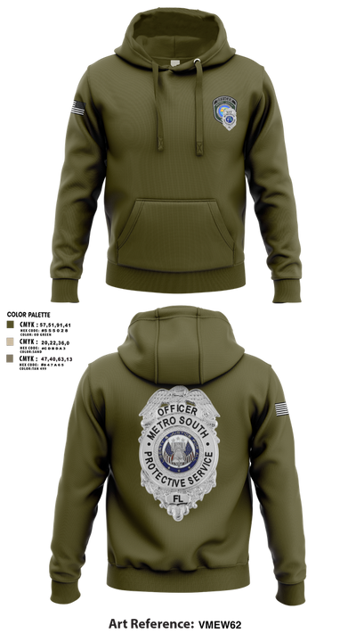 METRO SOUTH PROTECTIVE SERVICE 25947378 Hoodie - 1