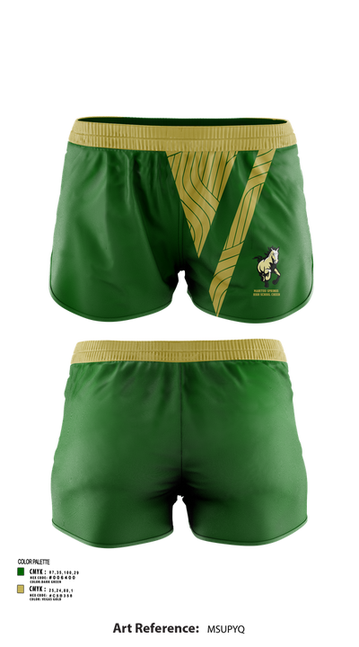 Manitou Springs High School Cheer 43487392 Women's Shorts - 51