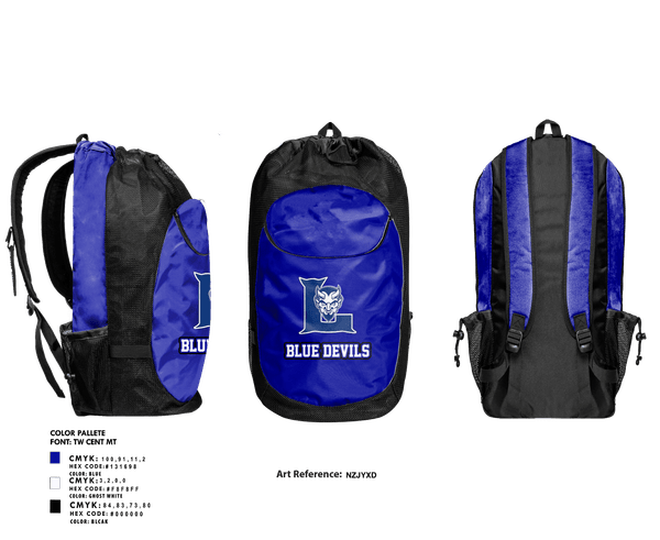 Gear Bag, Blue devils, , Teamtime, Team time, sublimation, custom sports apparel, team uniforms, spirit wear, spiritwear, sports uniforms, custom shirts, team store, custom team store, fundraiser sports, apparel fundraiser