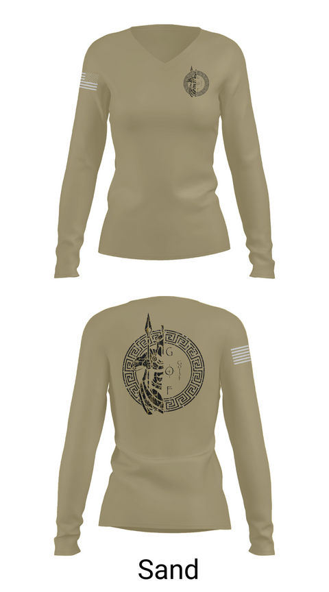Womens Long Sleeve Vneck Shirt, GOLF, , Teamtime, Team time, sublimation, custom sports apparel, team uniforms, spirit wear, spiritwear, sports uniforms, custom shirts, team store, custom team store, fundraiser sports, apparel fundraiser