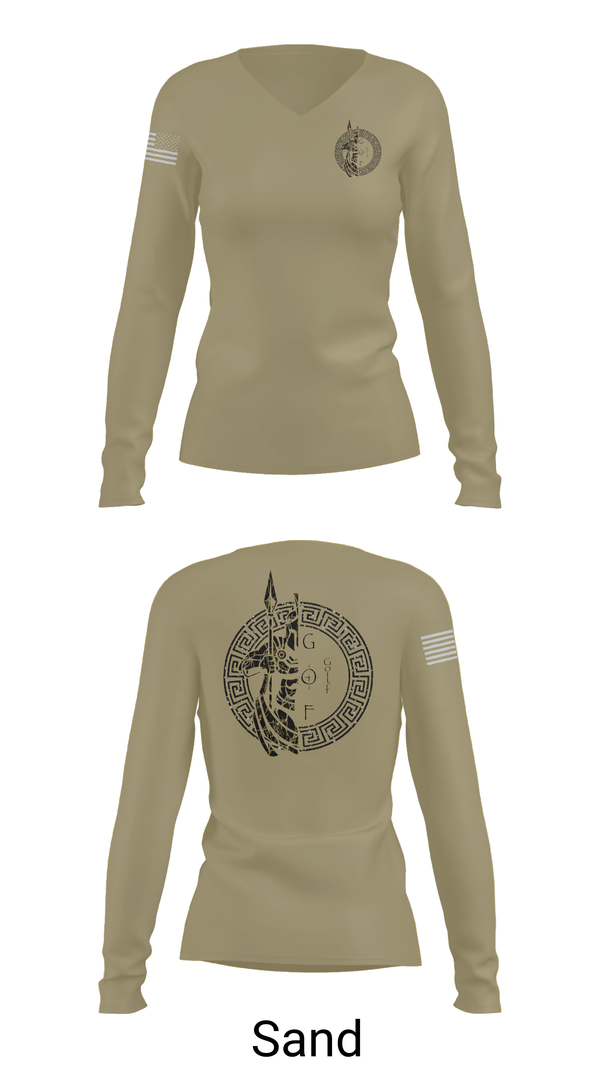 Womens Long Sleeve Vneck Shirt, GOLF, , Teamtime, Team time, sublimation, custom sports apparel, team uniforms, spirit wear, spiritwear, sports uniforms, custom shirts, team store, custom team store, fundraiser sports, apparel fundraiser