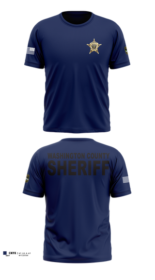 Old School Cotton Feel Shirt, Washington County Sheriff's Department, Police, Teamtime, Team time, sublimation, custom sports apparel, team uniforms, spirit wear, spiritwear, sports uniforms, custom shirts, team store, custom team store, fundraiser sports, apparel fundraiser
