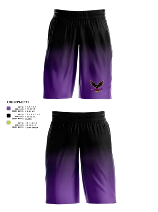 Womens Basketball Shorts, NOLA Black Hawks, Men's Basketball, Teamtime, Team time, sublimation, custom sports apparel, team uniforms, spirit wear, spiritwear, sports uniforms, custom shirts, team store, custom team store, fundraiser sports, apparel fundraiser