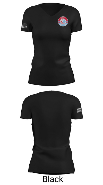 Tri-City Expos 35265208 Women's Short Sleeve V-neck Shirt - 38